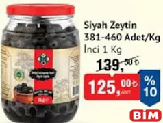 İNCİ SİYAH ZEYTİN 1 KG İNCİ SİYAH ZEYTİN 1 KG